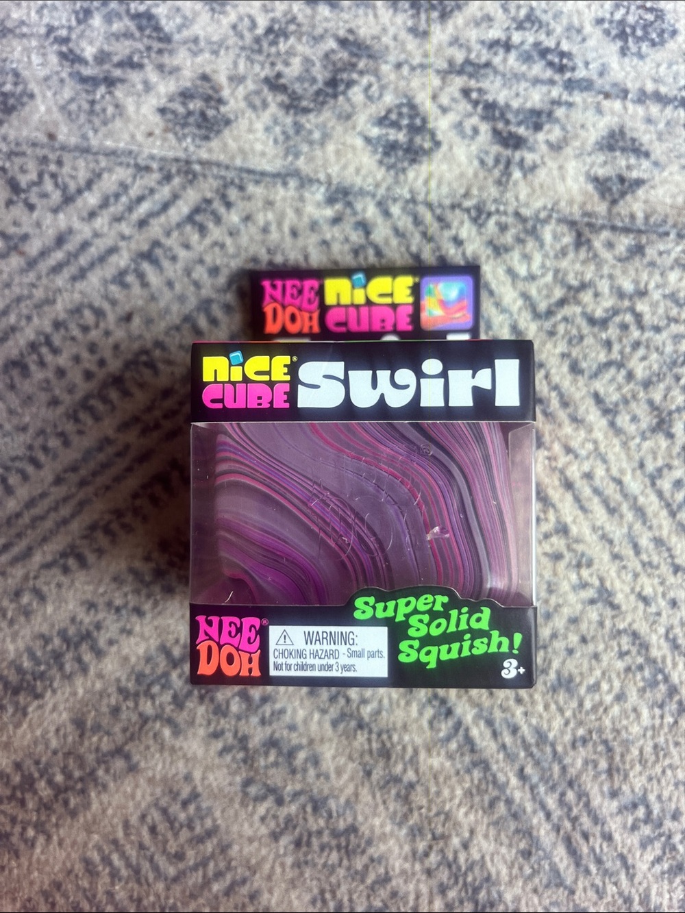 Needoh nice cube swirl - purple black pink NEW